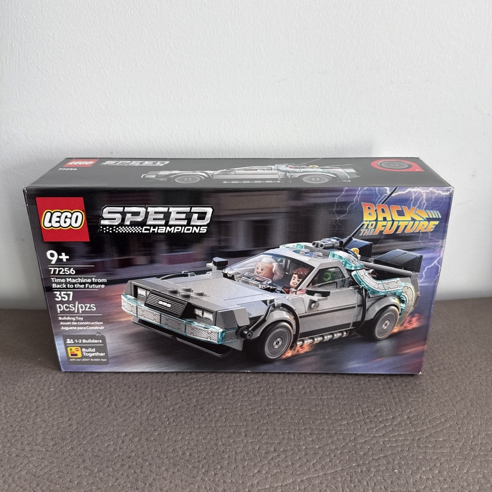 LEGO Speed Champions Time Machine from Back to The Future Building Toy for Kids